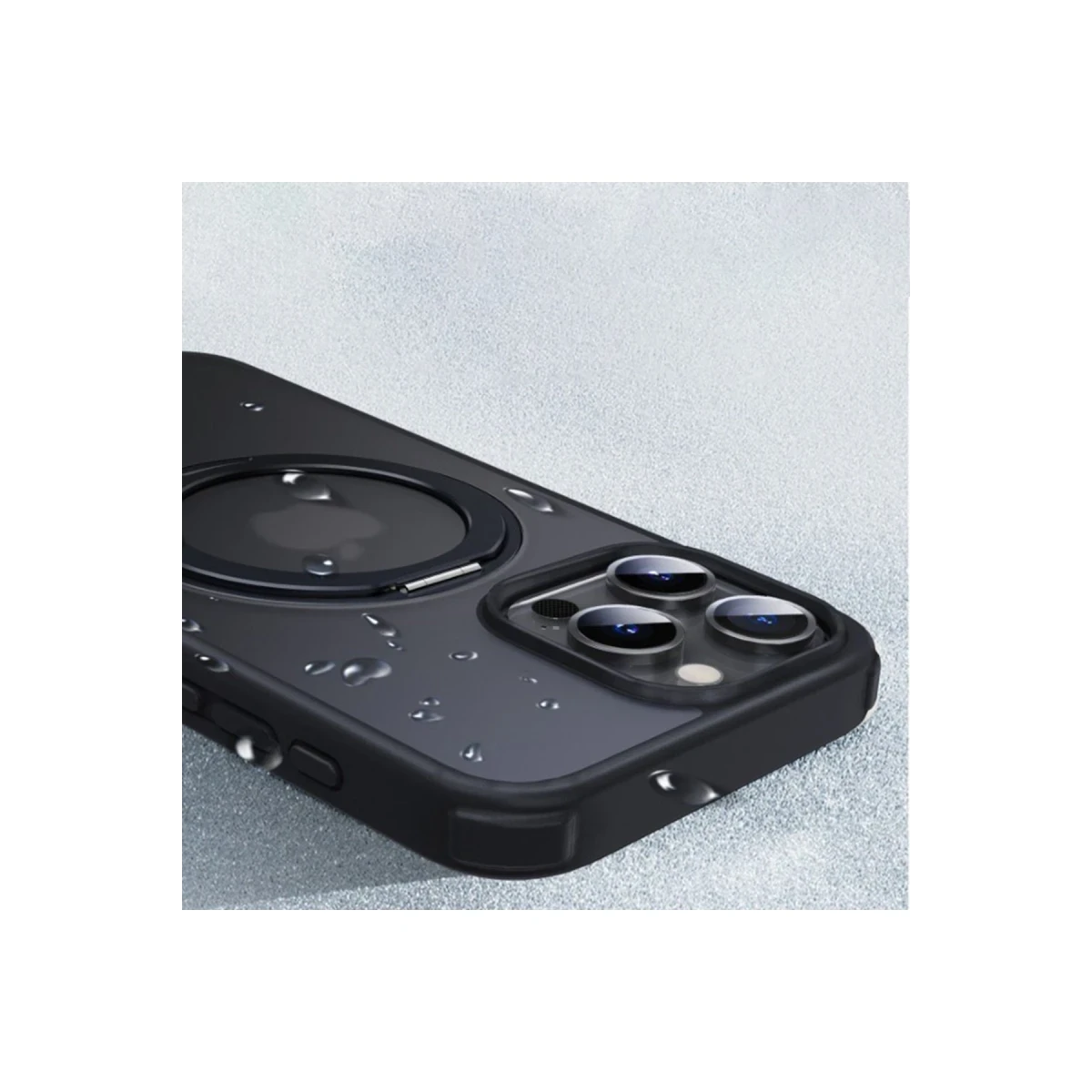 Yesido Apple iPhone 16 Plus PC15 Razor Magsafe Standlı Kapak - Siyah