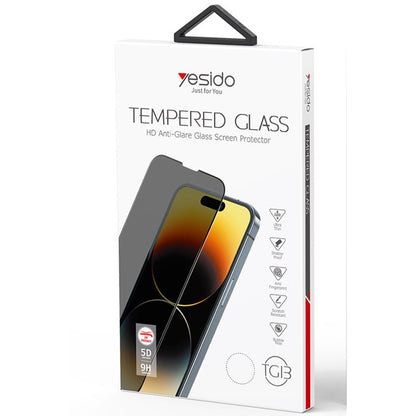 Yesido Apple iPhone 16 Plus TG13 5D Hayalet Cam Ekran Koruyucu