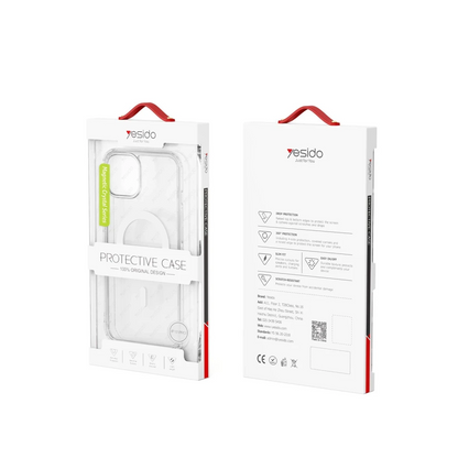 Yesido Apple iPhone 16 Pro Max PC03 Ace Şeffaf Magsafe Kapak - Şeffaf