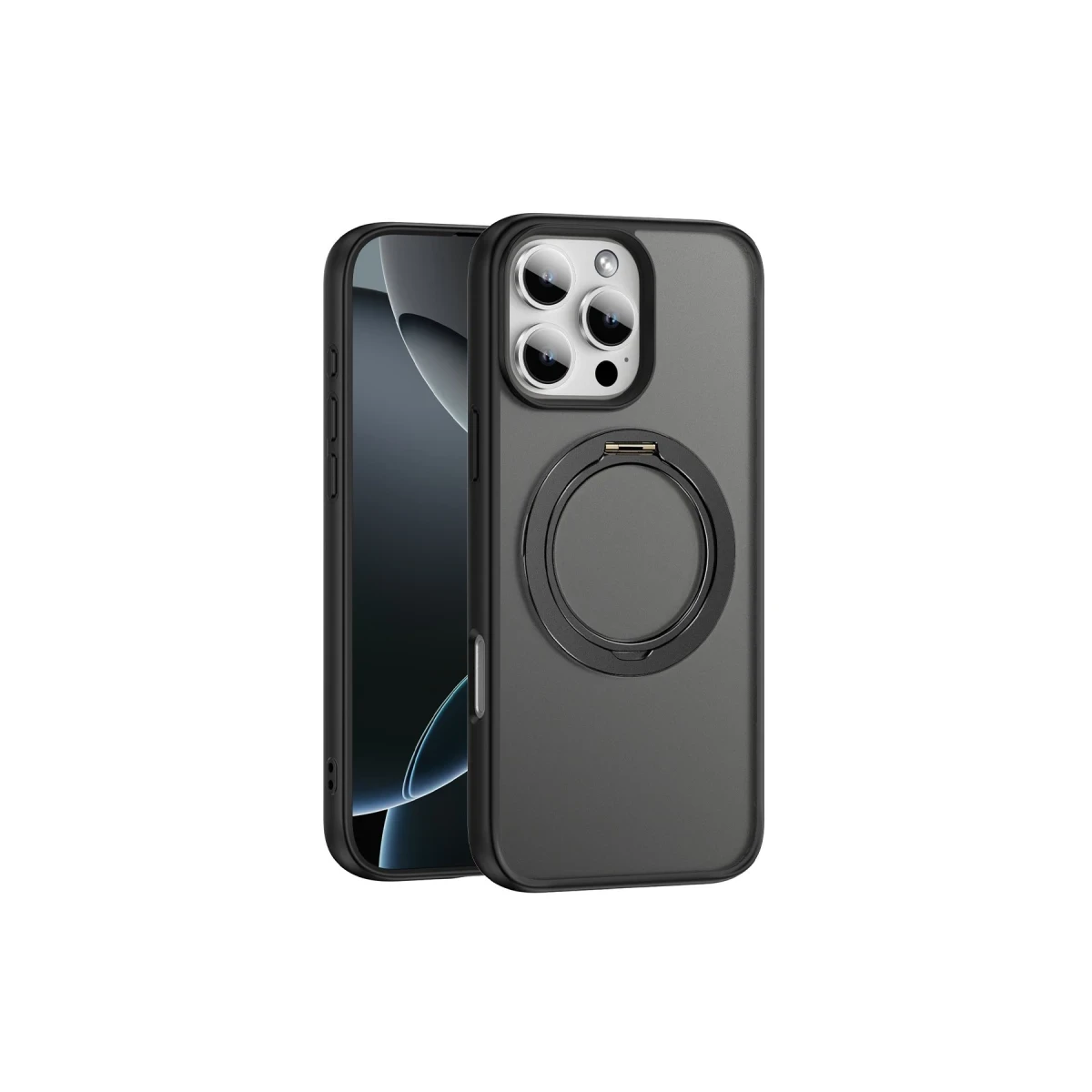 Yesido Apple iPhone 16 Pro Max PC15 Razor Magsafe Standlı Kapak - Siyah