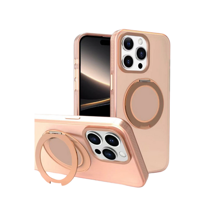 Yesido Apple iPhone 16 Pro Max PC17 Roza Magsafe Standlı Kapak - Desert