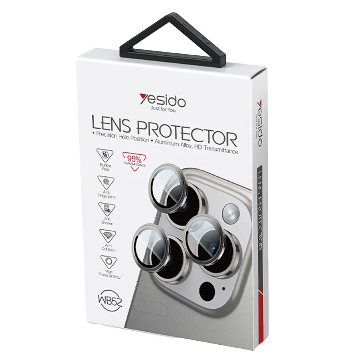 Yesido Apple iPhone 16 Pro Max WB52 Metal Kamera Lens - Desert