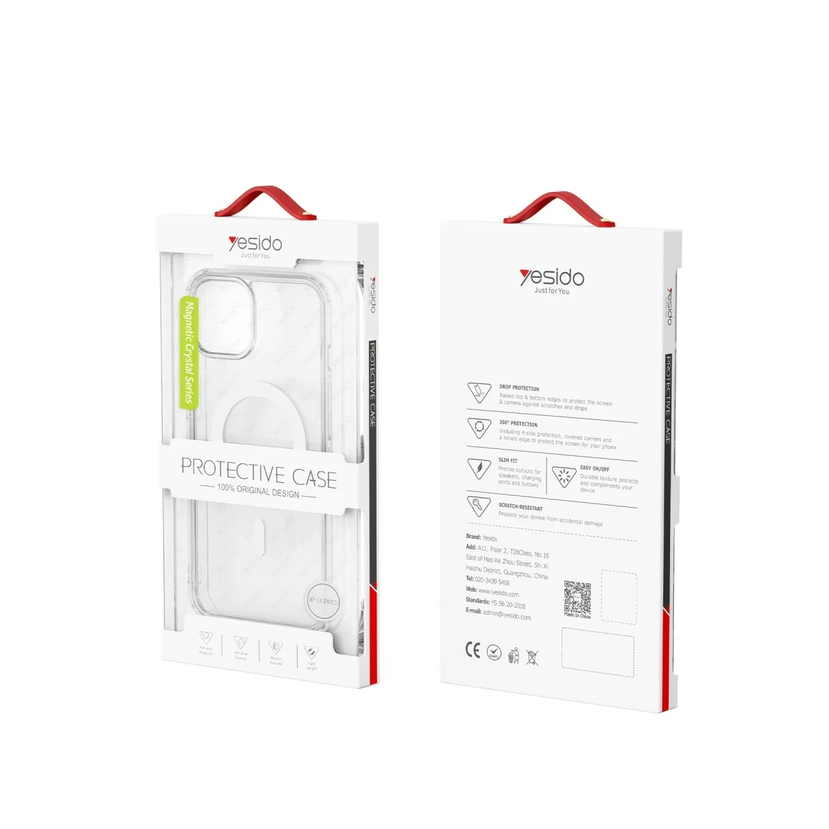 Yesido Apple iPhone 16 Pro PC03 Ace Şeffaf Magsafe Kapak - Şeffaf