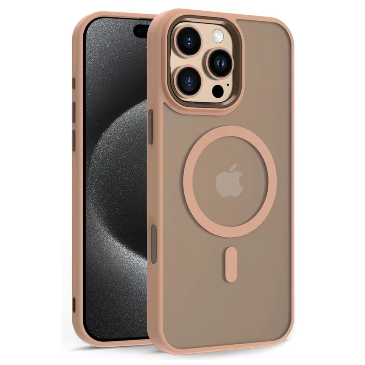Yesido Apple iPhone 16 Pro PC13 Tazz Magsafe Kapak - Çöl Titanyum