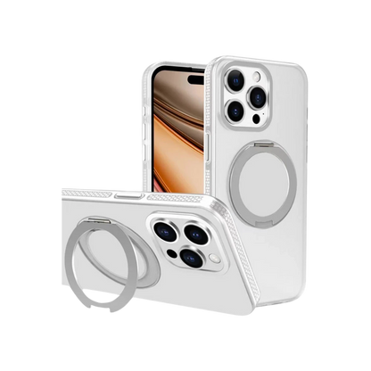 Yesido Apple iPhone 16 Pro PC17 Roza Magsafe Standlı Kapak - Beyaz