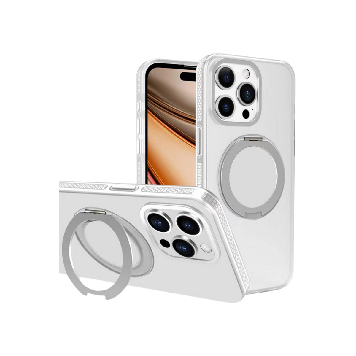 Yesido Apple iPhone 16 Pro PC17 Roza Magsafe Standlı Kapak