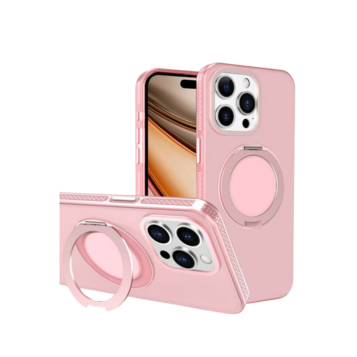 Yesido Apple iPhone 16 Pro PC17 Roza Magsafe Standlı Kapak