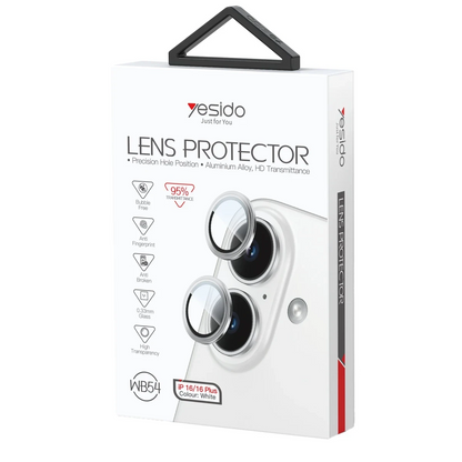 Yesido Apple iPhone 16 WB54 Metal Kamera Lens - Lila