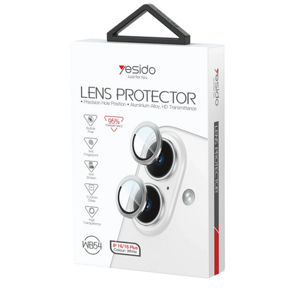 Yesido Apple iPhone 16 WB54 Metal Kamera Lens - Turkuaz