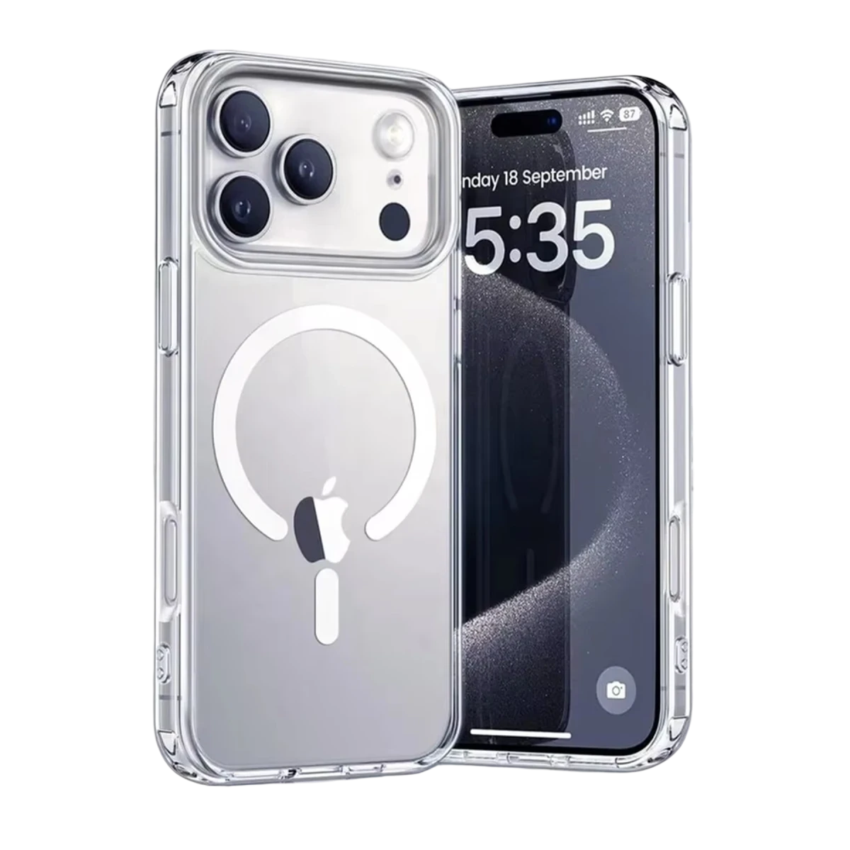 Yesido Apple iPhone 17 Pro Max PC03 Ace Şeffaf Magsafe Kapak - Şeffaf