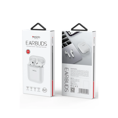 Yesido JB20 BT 5.3 TWS Kablosuz Airpods Kulaklık - Beyaz
