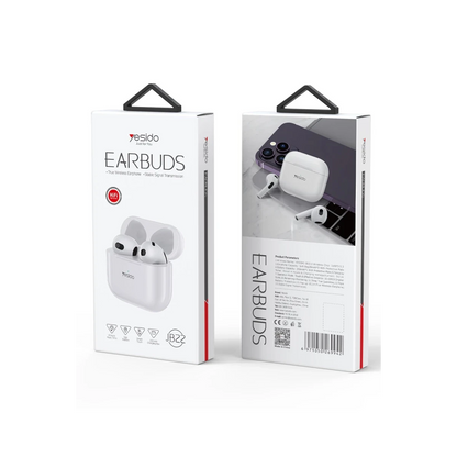 Yesido JB22 BT 5.3 TWS Kablosuz Airpods Kulaklık - Beyaz