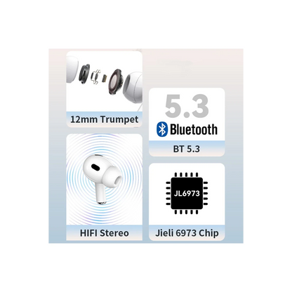 Yesido JB23 BT 5.3 TWS Kablosuz Airpods Kulaklık - Beyaz