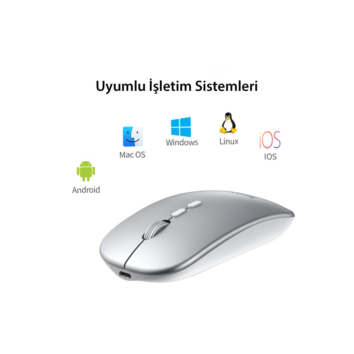 Yesido KB15 2.4G Ergonomik Kablosuz Mouse