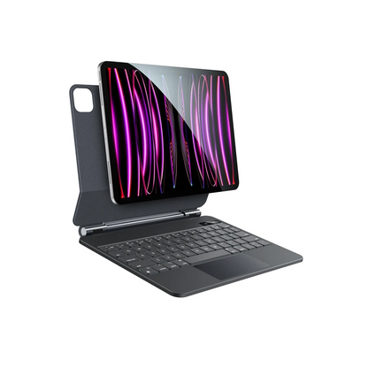 Yesido Apple KB26 iPad Pro 12.9 (2022) Tecno Klavyeli Tablet Kılıfı - Siyah