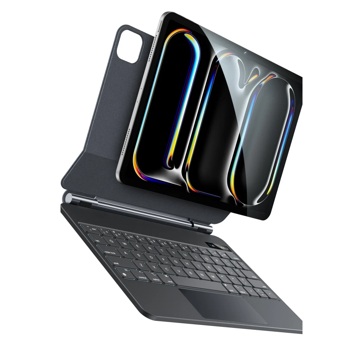 Yesido Apple KB31 iPad Pro 13 (2024) Tecno Klavyeli Tablet Kılıfı - Siyah