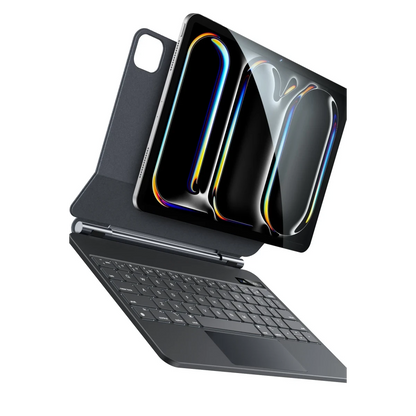 Yesido Apple KB31 iPad Pro 13 (2024) Tecno Klavyeli Tablet Kılıfı - Siyah