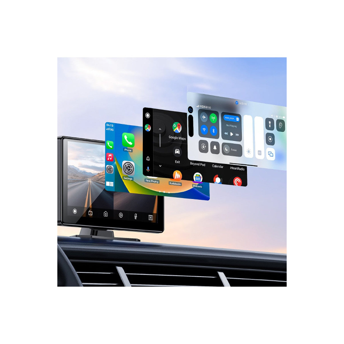 Yesido KM18 9inç BT 5.2 Wifi FM Aux AirPlay ve Android Auto Destekli Ekstra Ön ve Arka Kameralı CarPlay