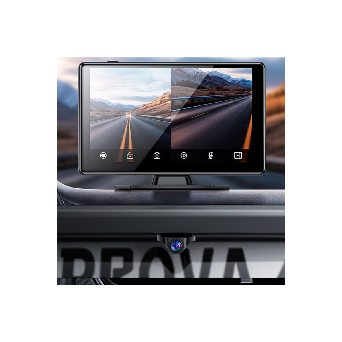 Yesido KM18 9inç BT 5.2 Wifi FM Aux AirPlay ve Android Auto Destekli Ekstra Ön ve Arka Kameralı CarPlay