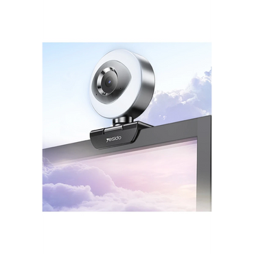 Yesido KM20 2K 4MP Led Aydınlatmalı USB Web Kamera - Siyah
