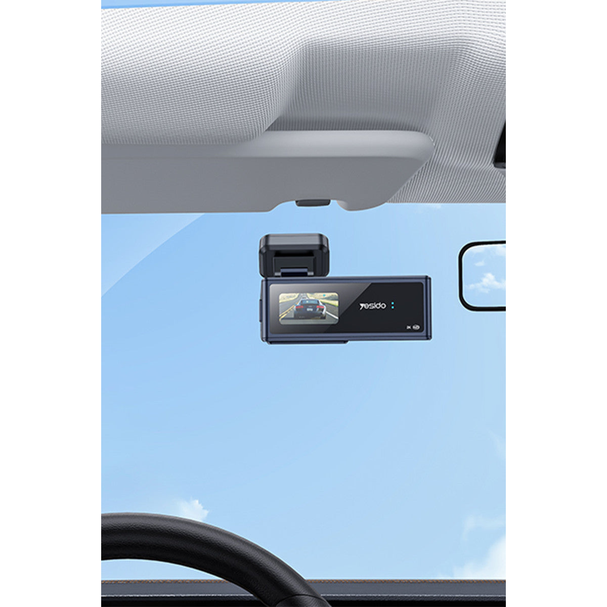 Yesido KM22 1080 Full HD Çift Kameralı Sony Sensörlü Gece Görüşlü G-Sensor Destekli Araç İçi Kayıt Cihazı – Siyah