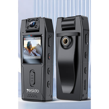 Yesido KM25 1.3inch Ekranlı 180 Derece Dönebilen 1080P Vücut Kamerası