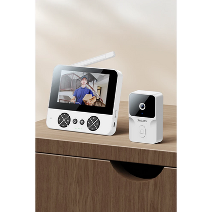 Yesido KM27 Gece Görüş Özellikli Akıllı Görüntülü Wireless Diyafon - Beyaz
