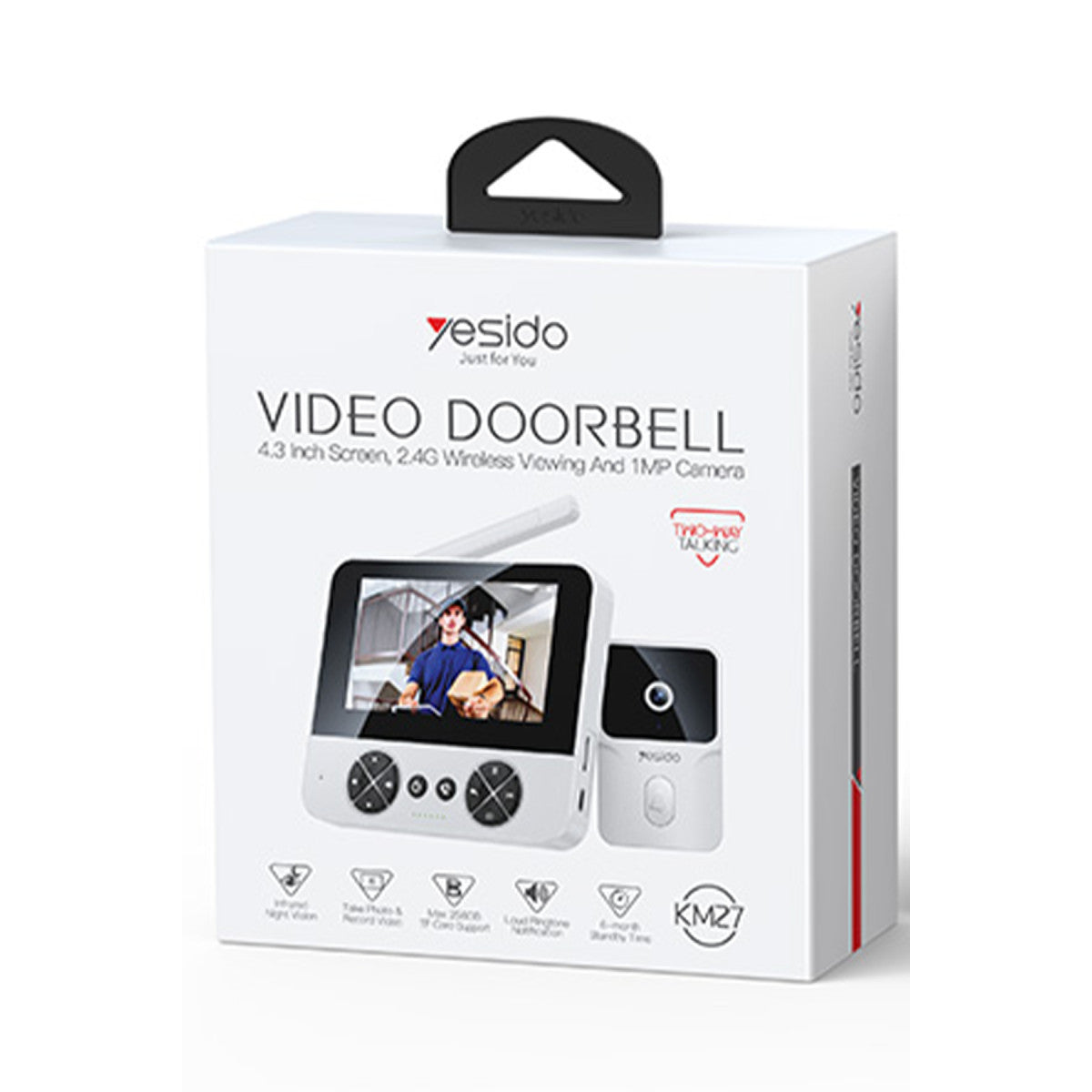 Yesido KM27 Gece Görüş Özellikli Akıllı Görüntülü Wireless Diyafon