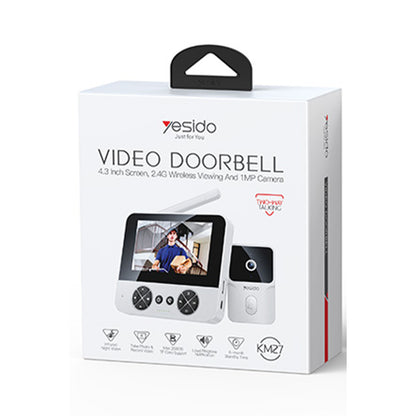 Yesido KM27 Gece Görüş Özellikli Akıllı Görüntülü Wireless Diyafon