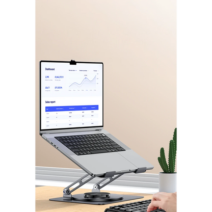 Yesido LP08 360 Derece Ayarlanabilir Masaüstü Laptop Standı - Gri
