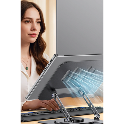 Yesido LP08 360 Derece Ayarlanabilir Masaüstü Laptop Standı - Gri