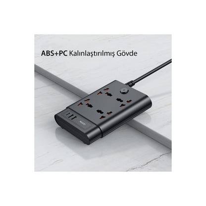 Yesido MC08 10in1 6 Adet Usb ve 4 Adet Priz Dönüştürücü 1.8M