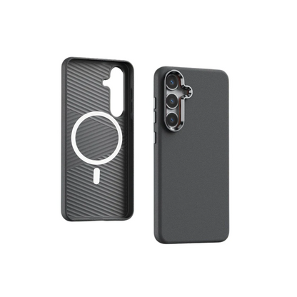 Yesido Samsung Galaxy S24 PC09 Elegance Deri Magsafe Kapak - Titan Gri