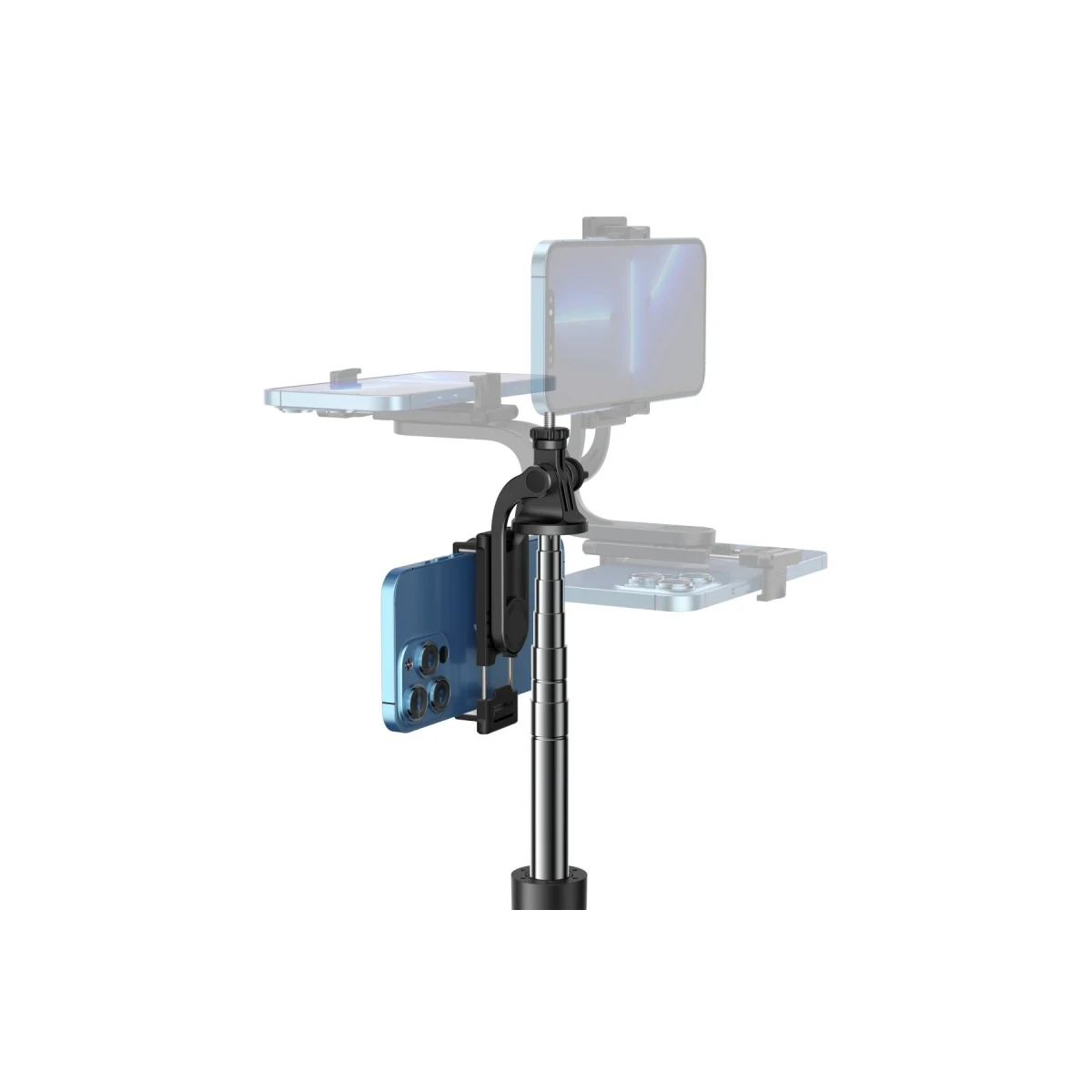 Yesido SF13 360 Derece Bluetooth Kontrollü 158cm Selfie Çubuğu - Siyah