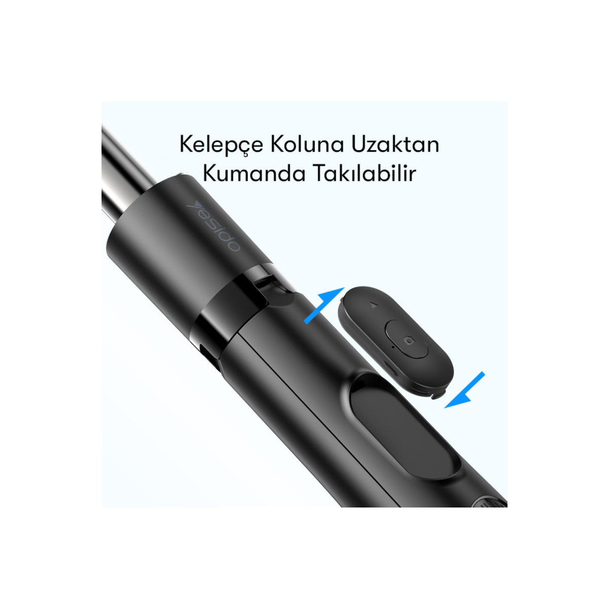 Yesido SF13 360 Derece Bluetooth Kontrollü 158cm Selfie Çubuğu