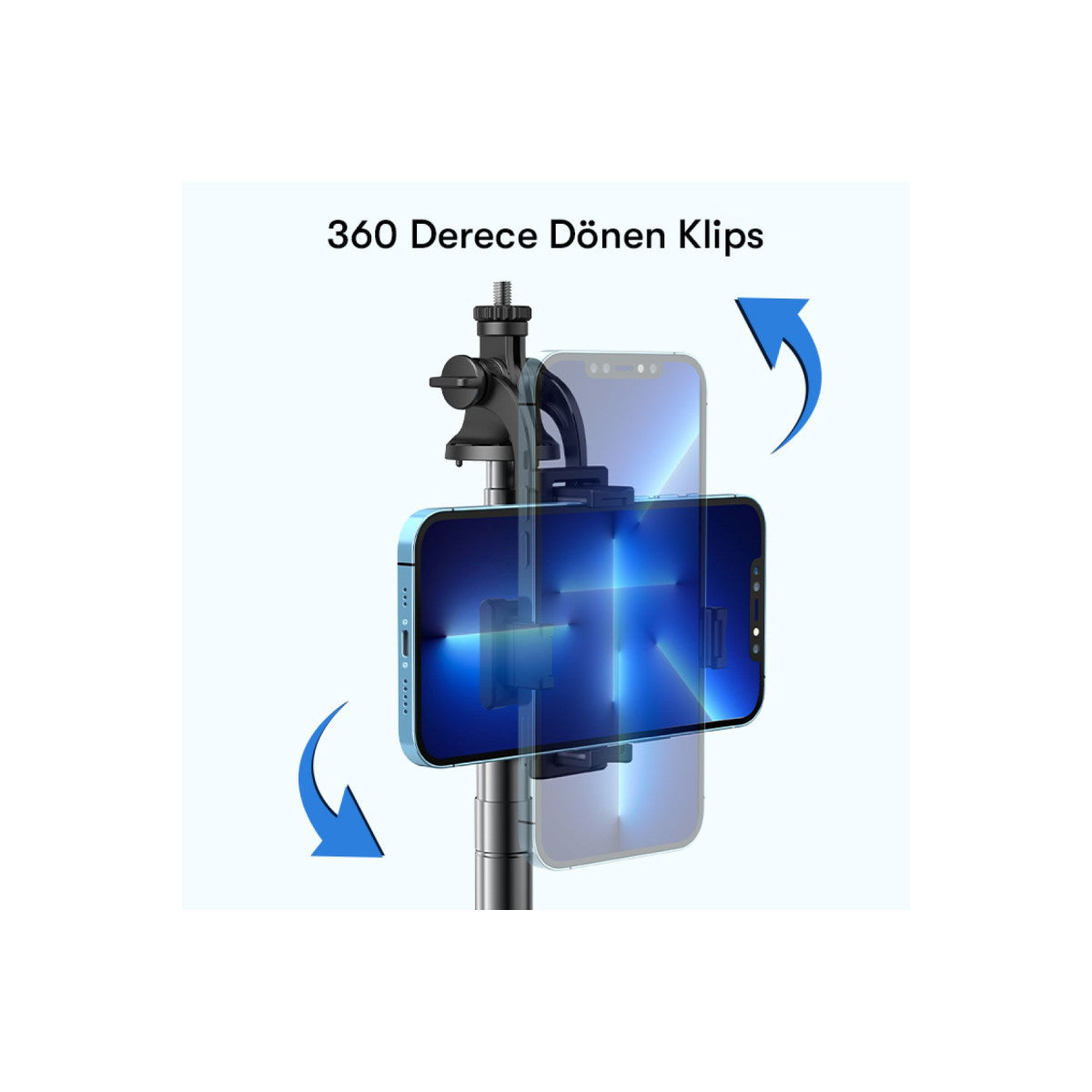 Yesido SF13 360 Derece Bluetooth Kontrollü 158cm Selfie Çubuğu