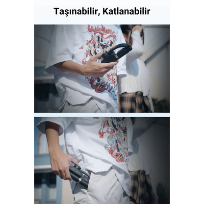 Yesido SF14 360 Derece Bluetooth 5.0 Kontrollü 75cm Selfie Gimbal - Siyah