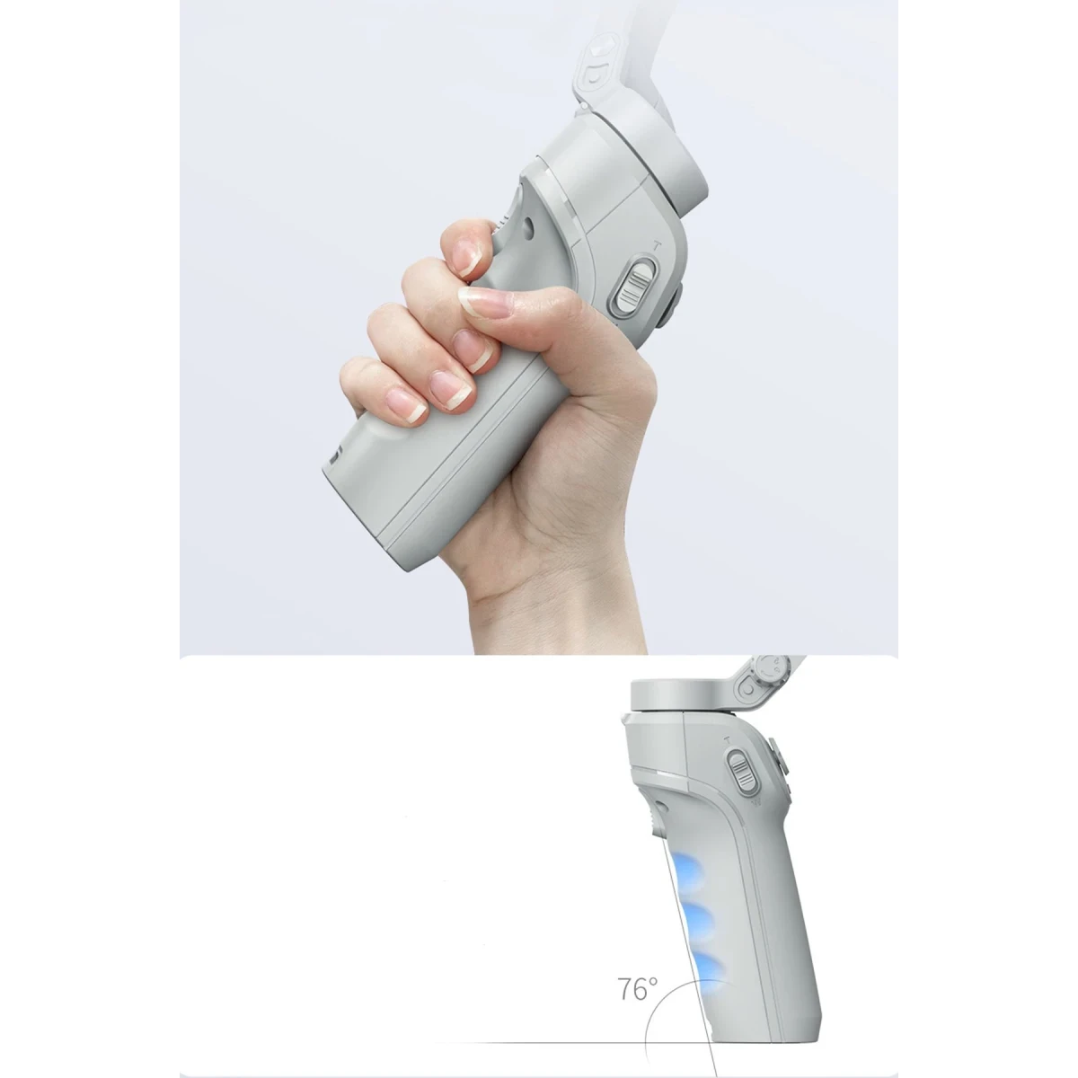 Yesido SF18 360 Derece Otomatik Yüz Takipli Tripodlu BT 5.0 Selfie Gimbal - Gri