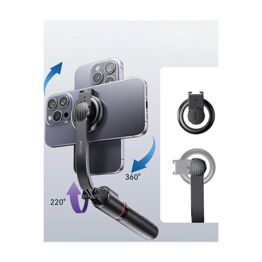 Yesido SF19 360 Derece Bluetooth 4.2 Kontrollü Magsafe Özellikli Selfie Gimbal - Siyah