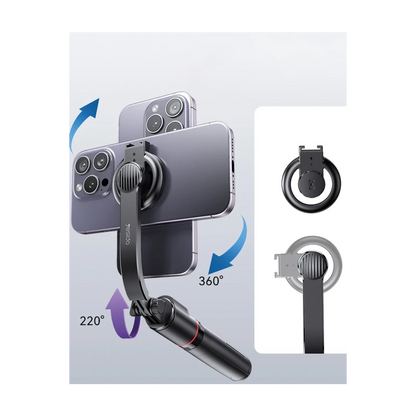 Yesido SF19 360 Derece Bluetooth 4.2 Kontrollü Magsafe Özellikli Selfie Gimbal - Siyah