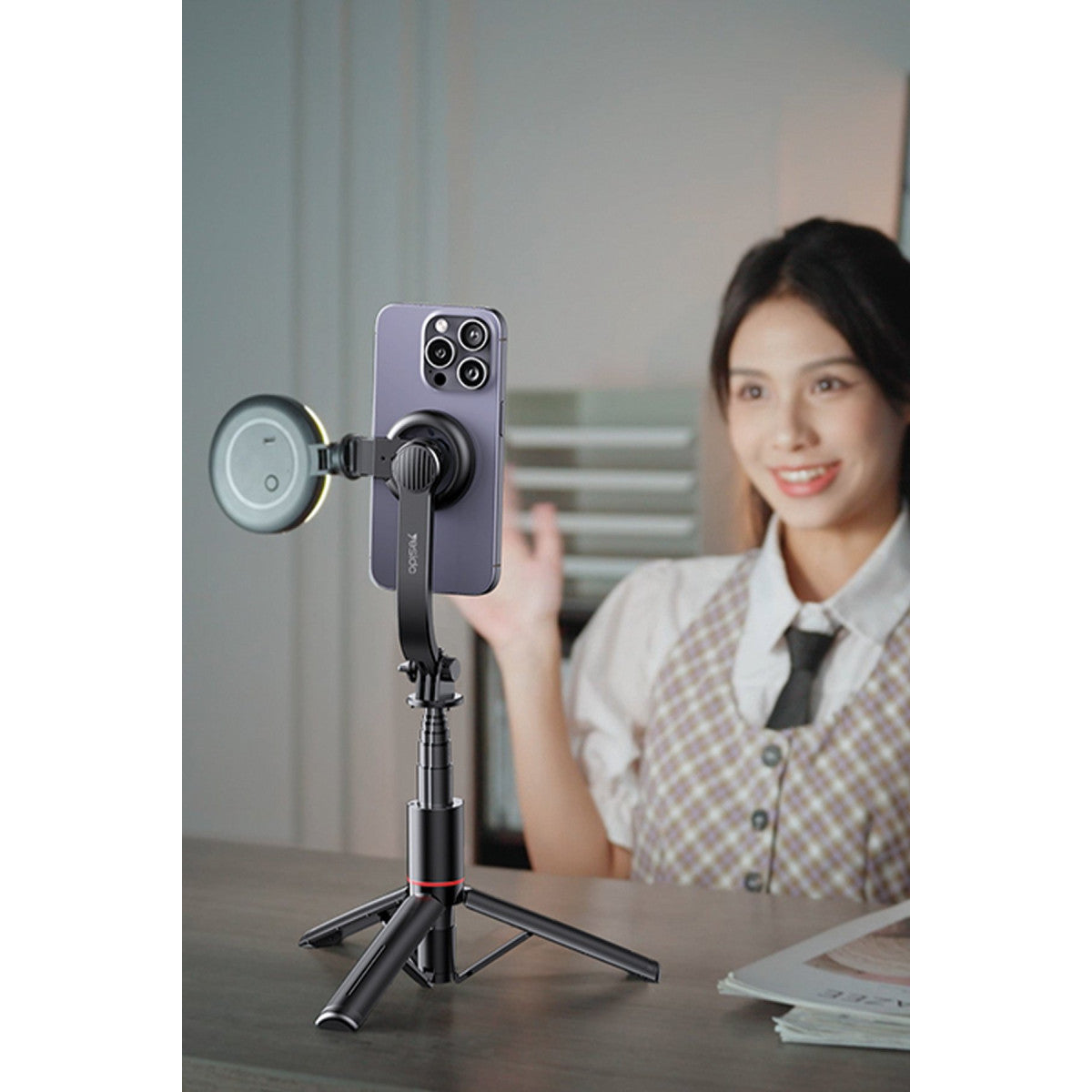 Yesido SF19 360 Derece Bluetooth 4.2 Kontrollü Magsafe Özellikli Selfie Gimbal