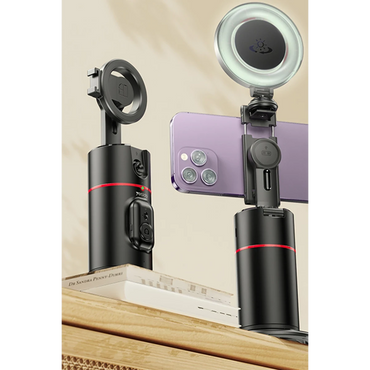 Yesido SF20 360 Derece Yapay Zeka Yüz Takipli Tripodlu Selfie Gimbal - Siyah