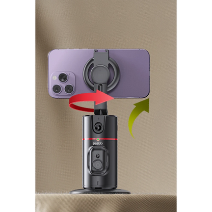 Yesido SF20 360 Derece Yapay Zeka Yüz Takipli Tripodlu Selfie Gimbal - Siyah