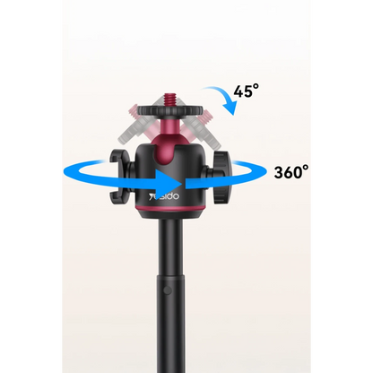 Yesido SF26 65cm 360 Derece Ayarlanabilir Canlı Yayın Tripod Telefon Tutucu - Siyah