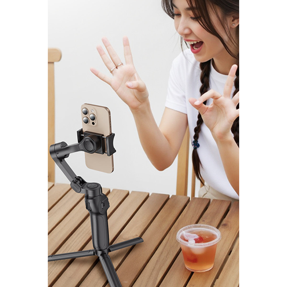 Yesido SF27 360 Derece Ayarlanabilir Tripodlu BT Selfie Gimbal