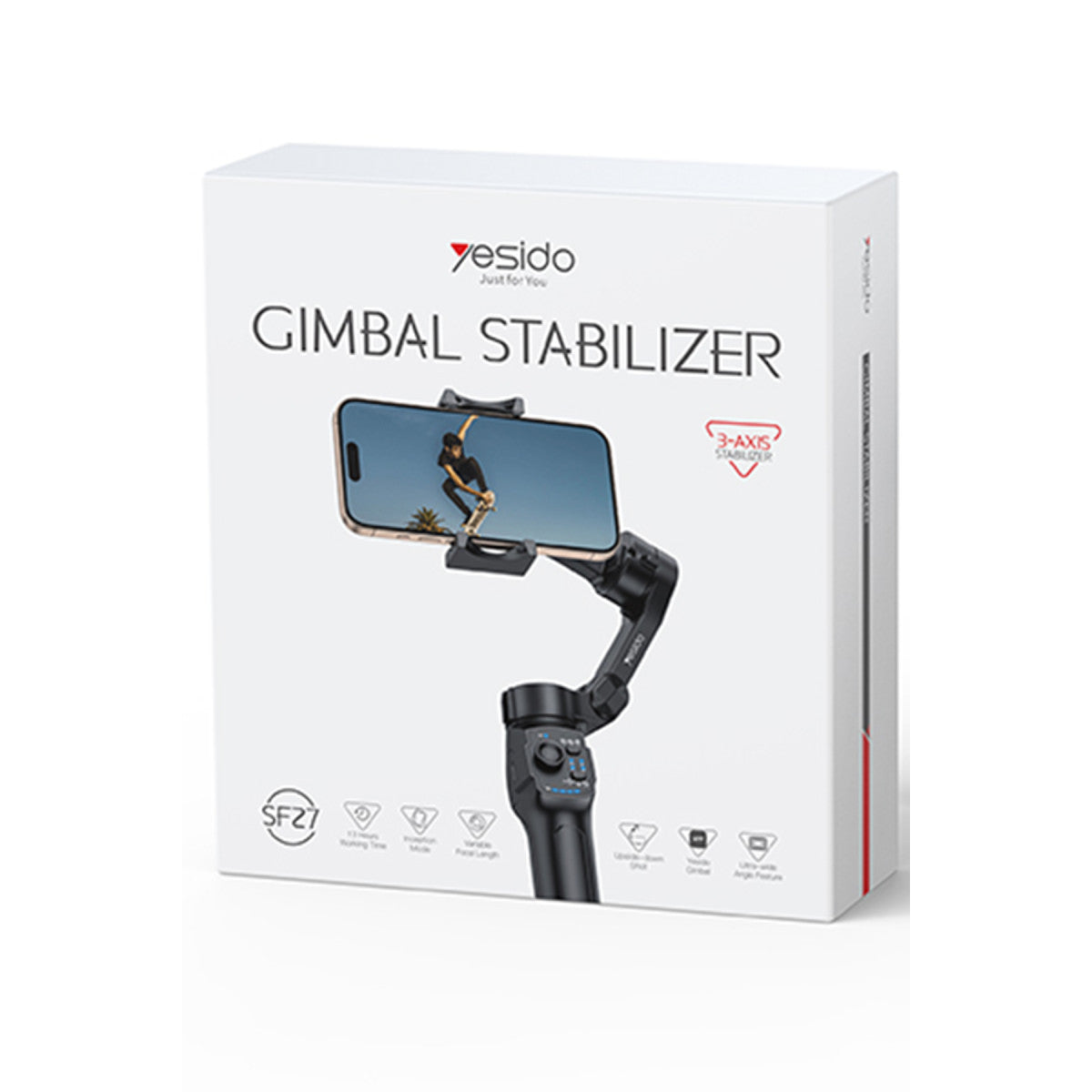Yesido SF27 360 Derece Ayarlanabilir Tripodlu BT Selfie Gimbal