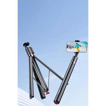 Yesido SF30 Düşmeye Karşı Mekanizmalı BT 5.2 Tripodlu Selfie Çubuğu - Siyah
