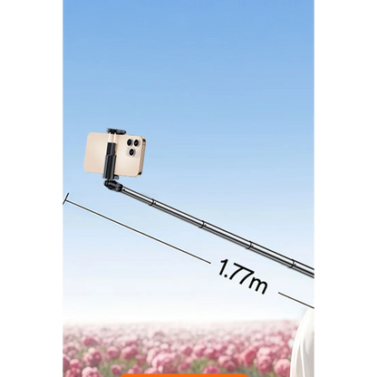 Yesido SF30 Düşmeye Karşı Mekanizmalı BT 5.2 Tripodlu Selfie Çubuğu - Siyah