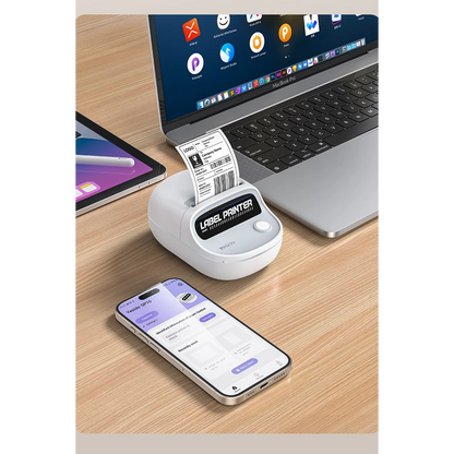 Yesido SP10 Bluetooth Destekli Taşınabilir Termal Etiket ve Barkod Yazıcı - Siyah