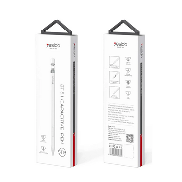 Yesido ST13 BT 5.1 Capasitive Lightning Dokunmatik Stylus Pen Kalem - Beyaz
